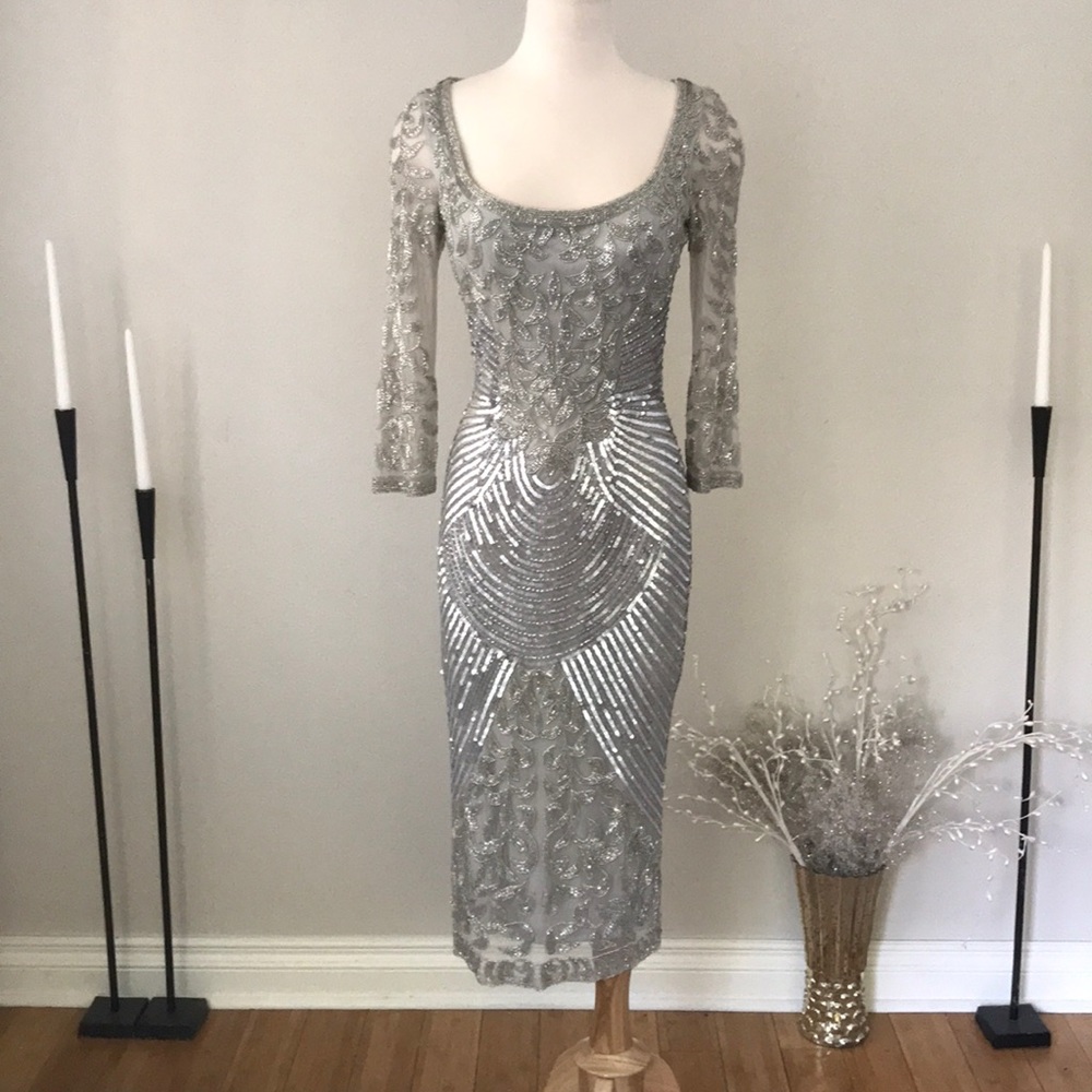 Cassandra Stone Beaded Dress 4239